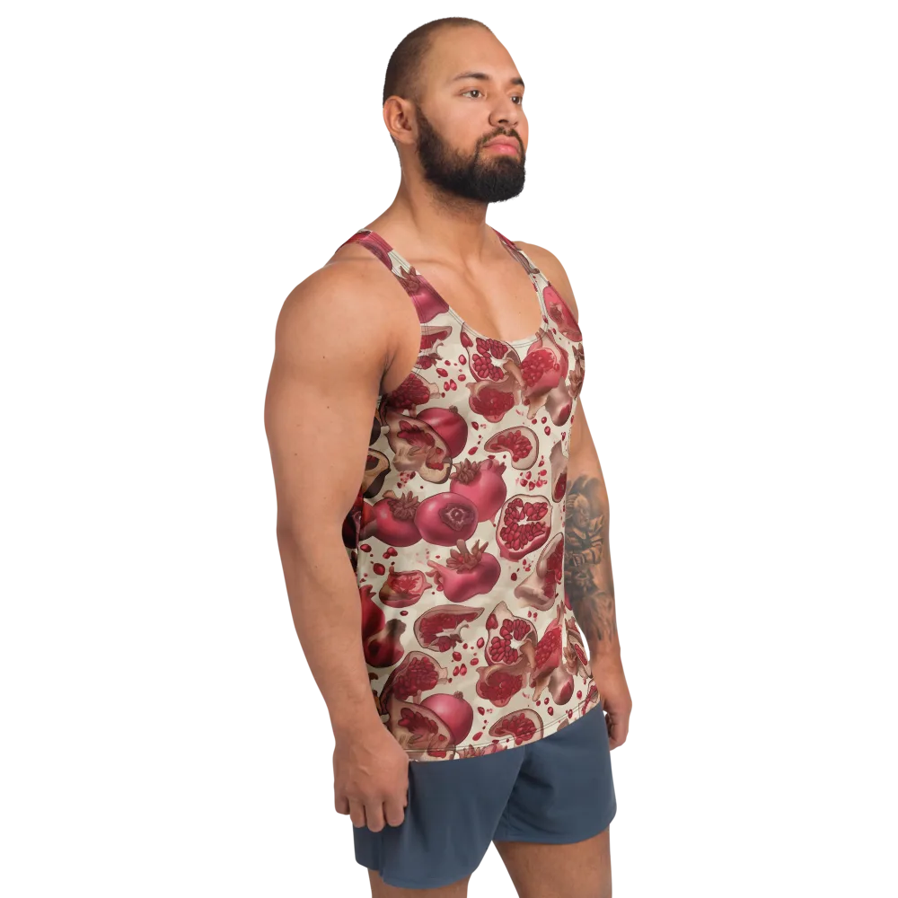 Pomegranate Atelier on Men's Tank Top — Right Front