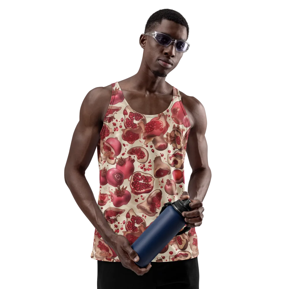 Pomegranate Atelier on Men's Tank Top — Front