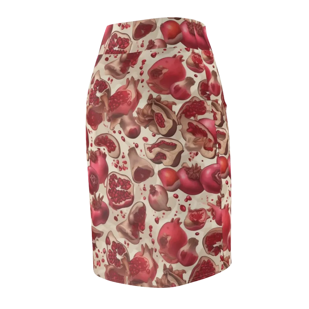 Pomegranate Atelier on Pencil Skirt — Back Side