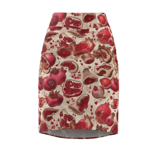 Pomegranate Atelier on a Pencil Skirt