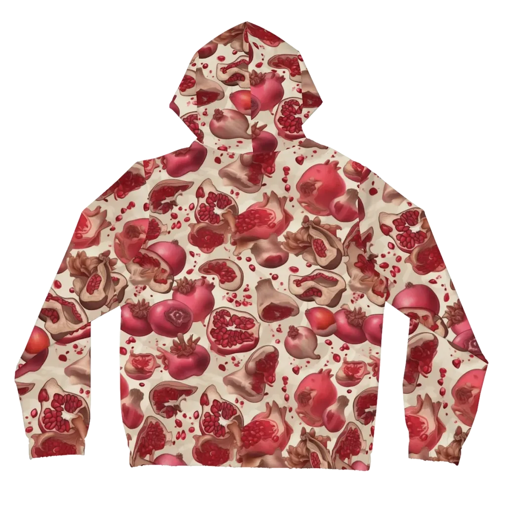 Pomegranate Atelier on Women's Full-Zip Hoodie — Back