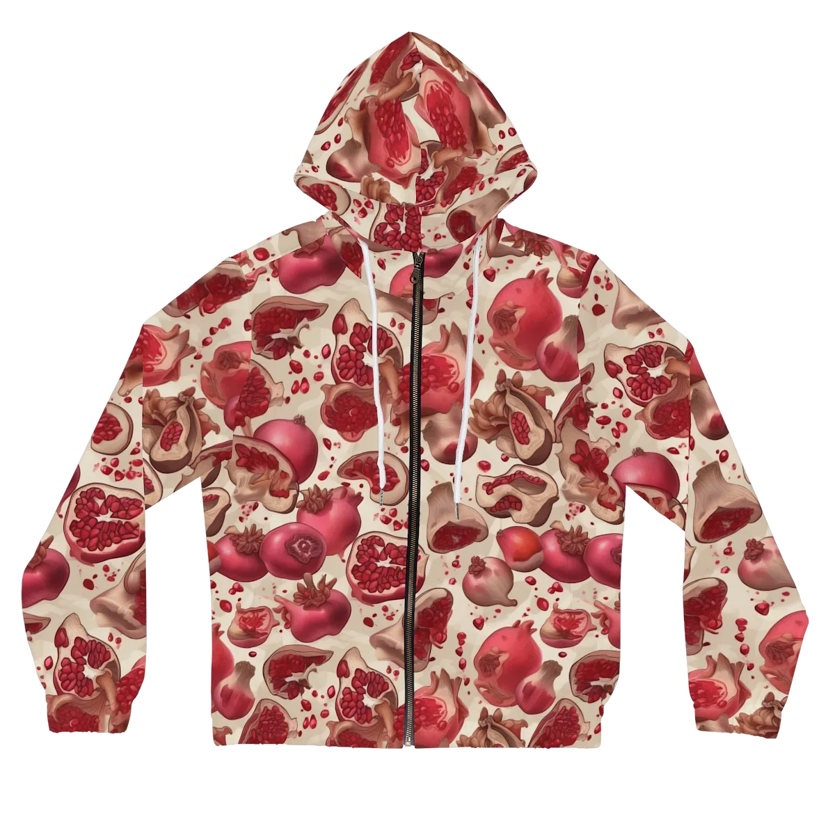 Pomegranate Atelier on Women's Full-Zip Hoodie — Front