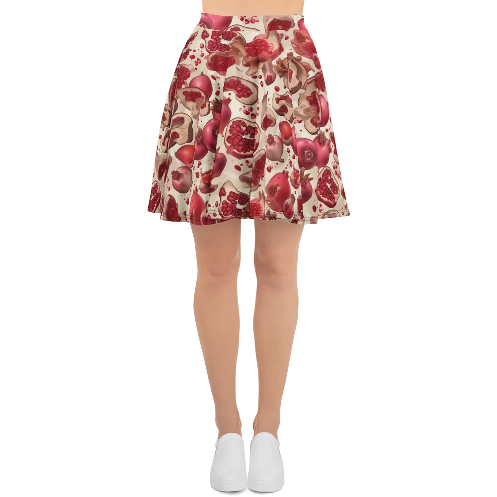 Pomegranate Atelier on Skater Skirt — Front
