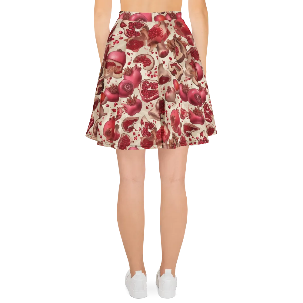 Pomegranate Atelier on Skater Skirt — Back