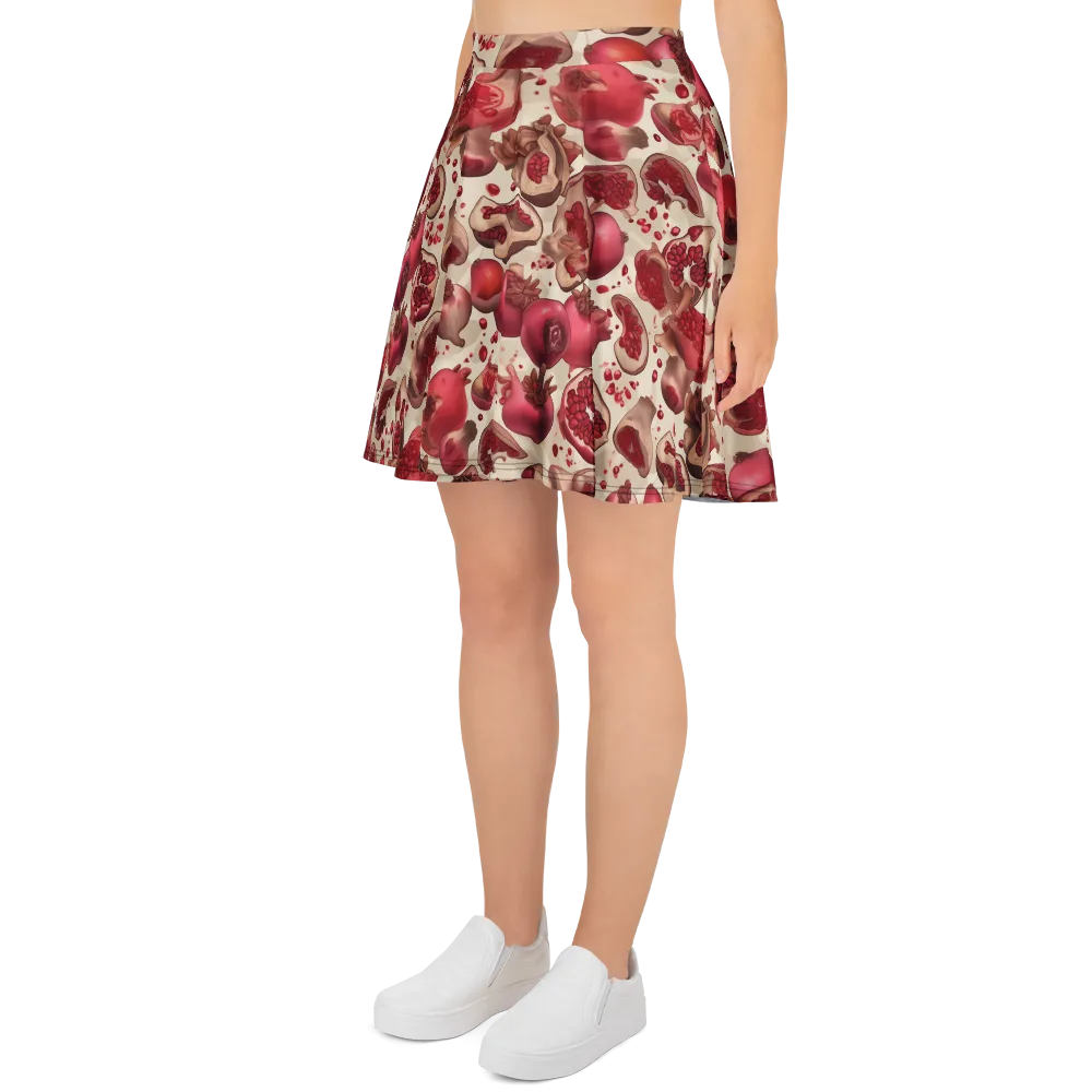 Pomegranate Atelier on Skater Skirt — Left