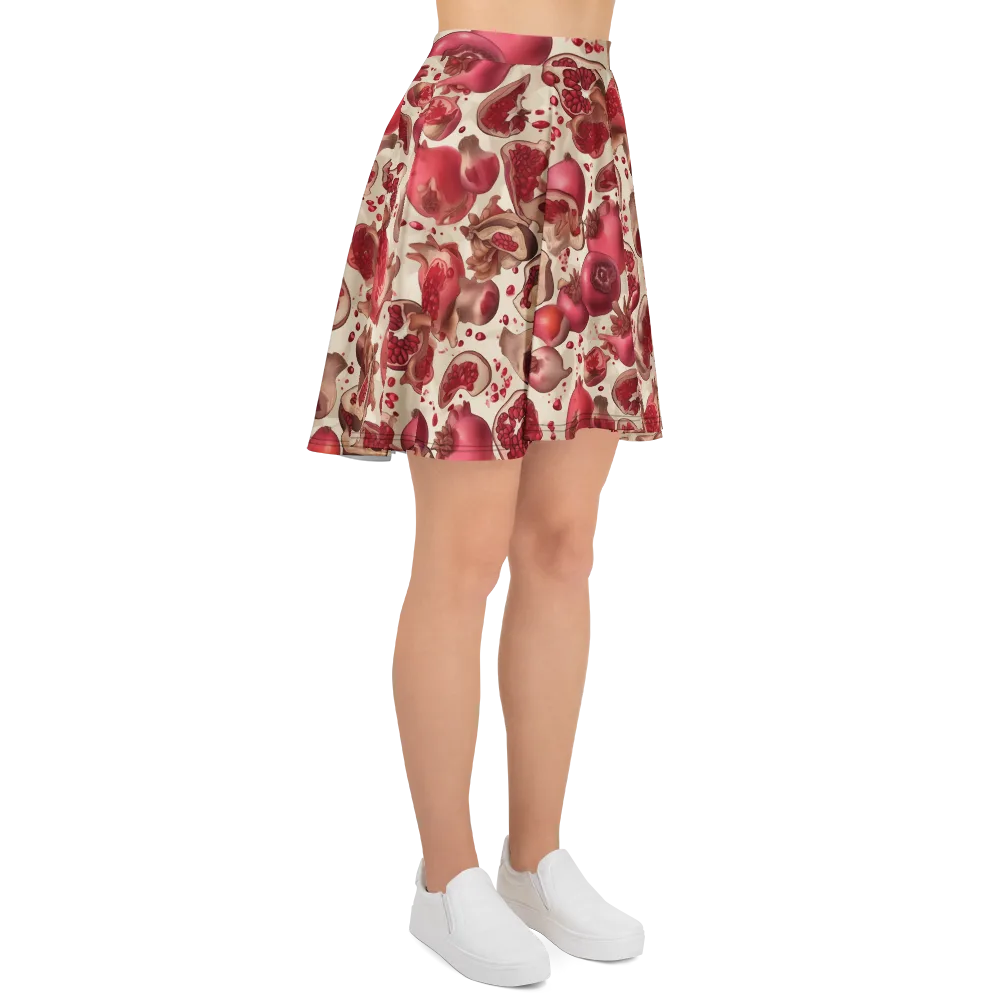 Pomegranate Atelier on Skater Skirt — Right
