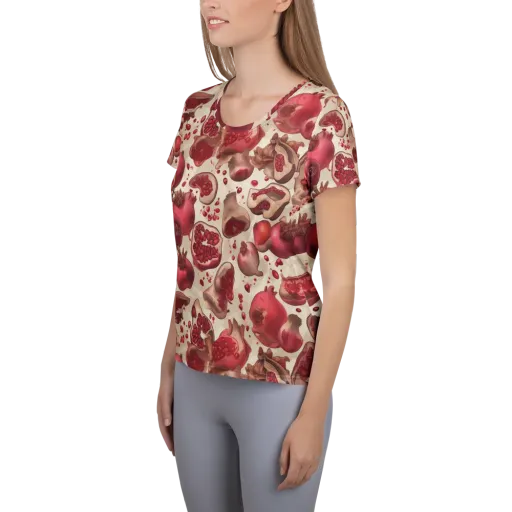 Pomegranate Atelier on a Women's Athletic T-Shirt