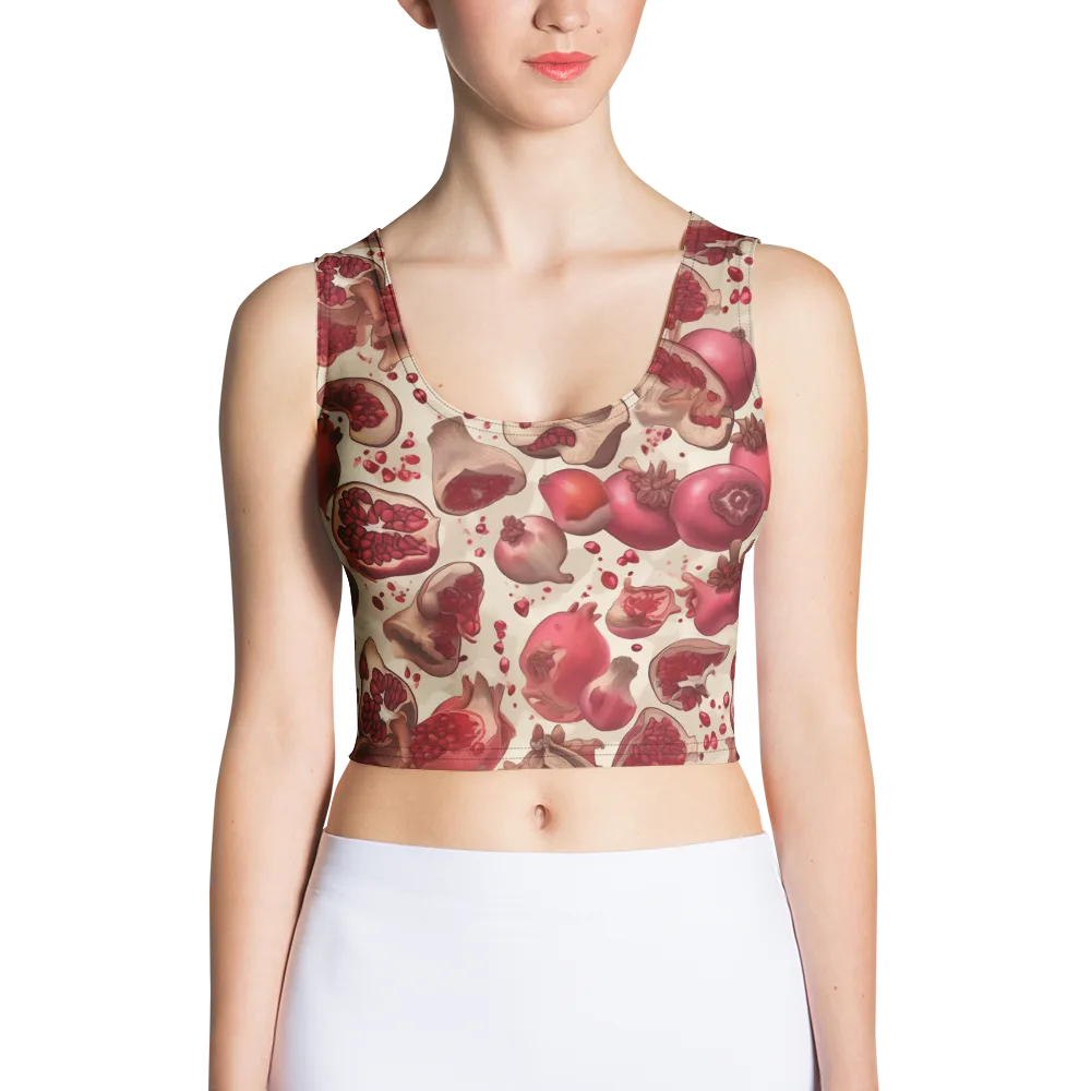 Pomegranate Atelier on Crop Top — Front