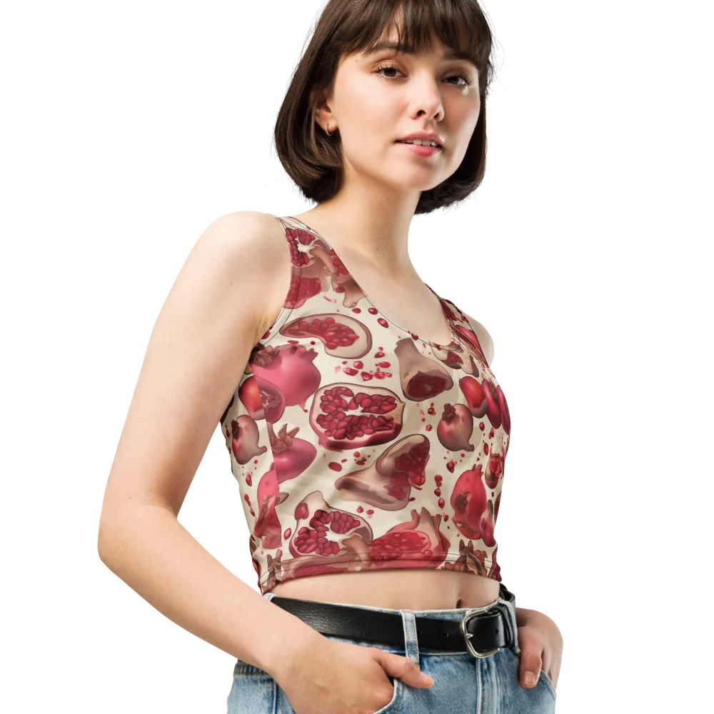 Pomegranate Atelier on Crop Top — Right Front