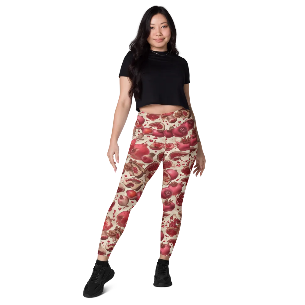 Pomegranate Atelier on Leggings with Pockets — Front