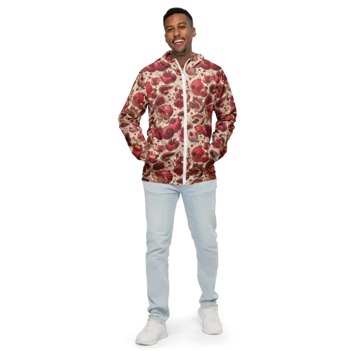 Pomegranate Atelier on a Men's Windbreaker