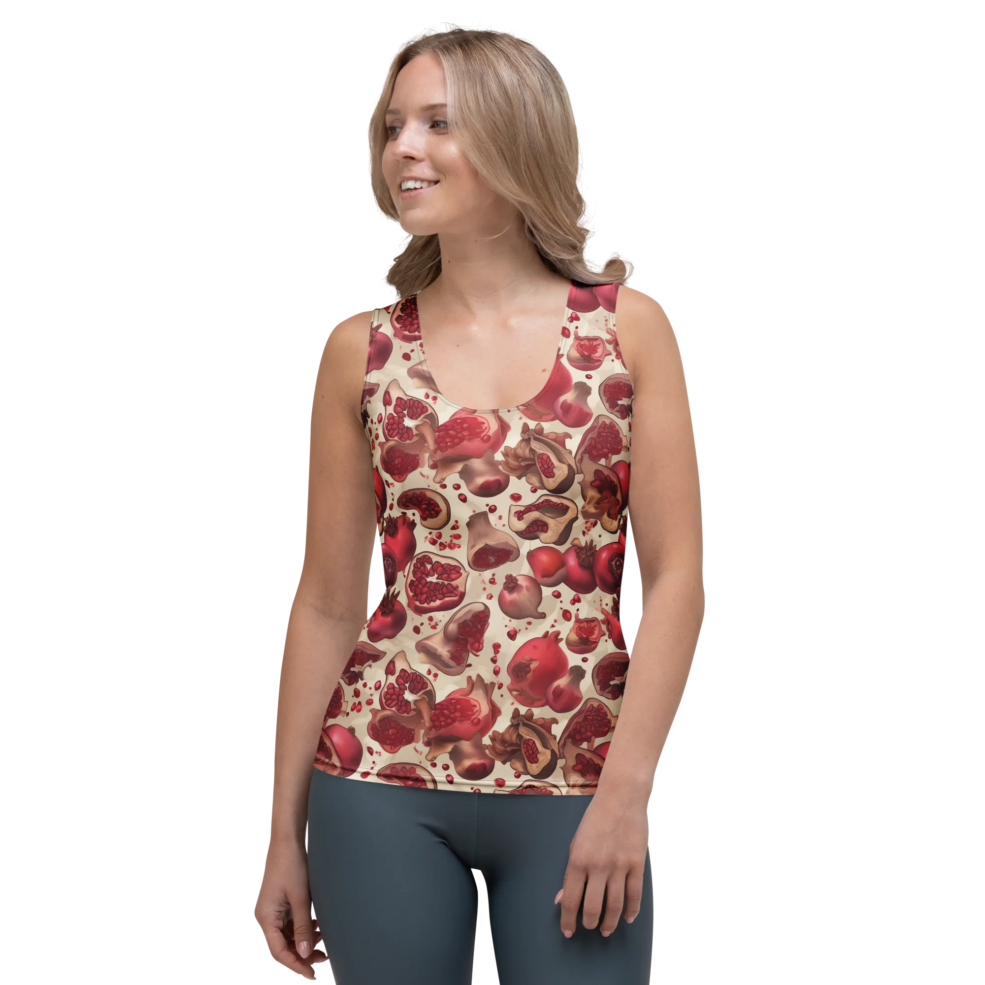 Pomegranate Atelier on Women's Tank Top — Front