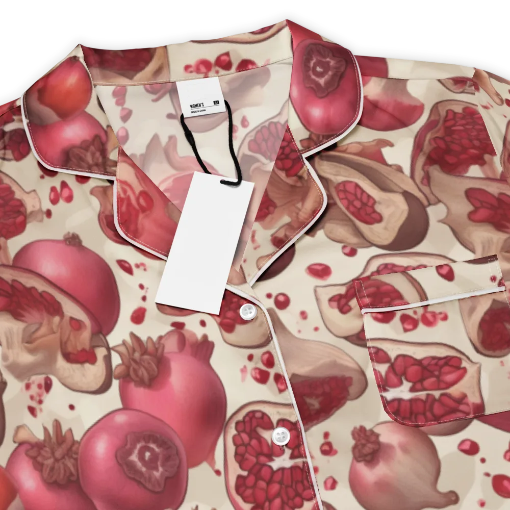 Pomegranate Atelier on Women's Short Sleeve Pajama Top — Product details