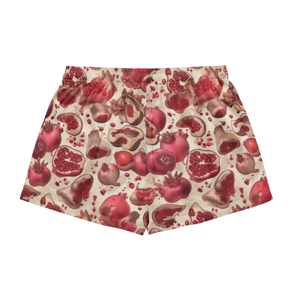 Pomegranate Atelier on Women's Pajama Shorts — Back