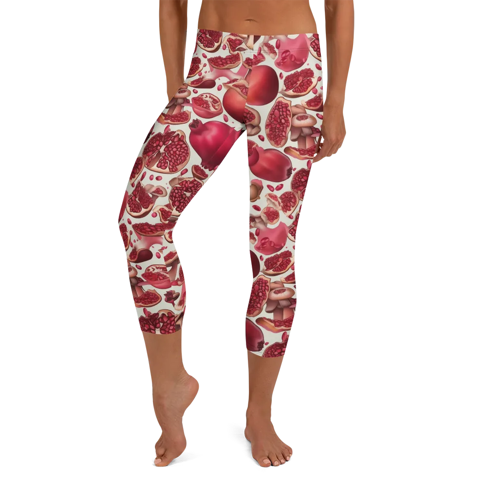 Pomegranate Parlor on Capri Leggings — Front