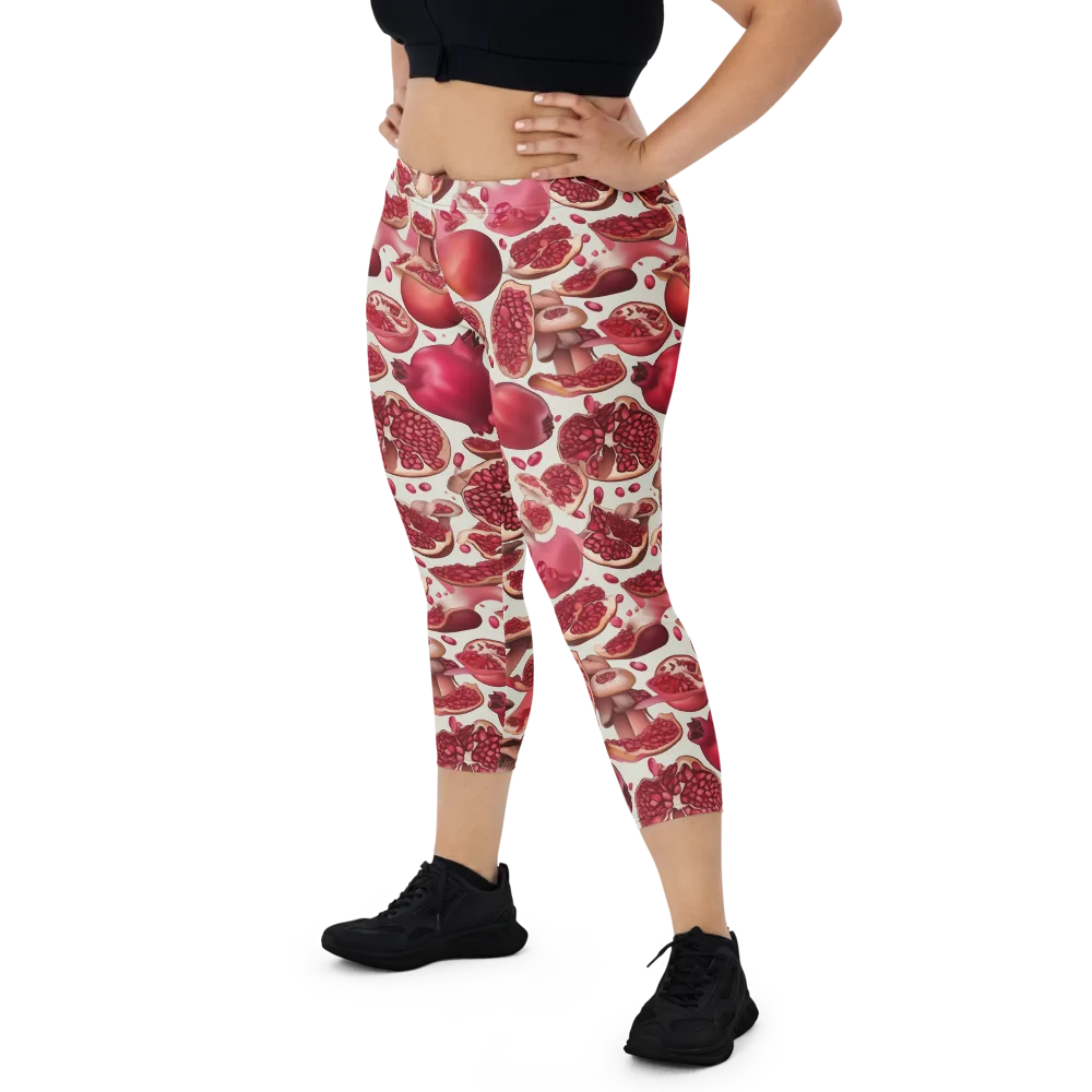 Pomegranate Parlor on Capri Leggings — Front