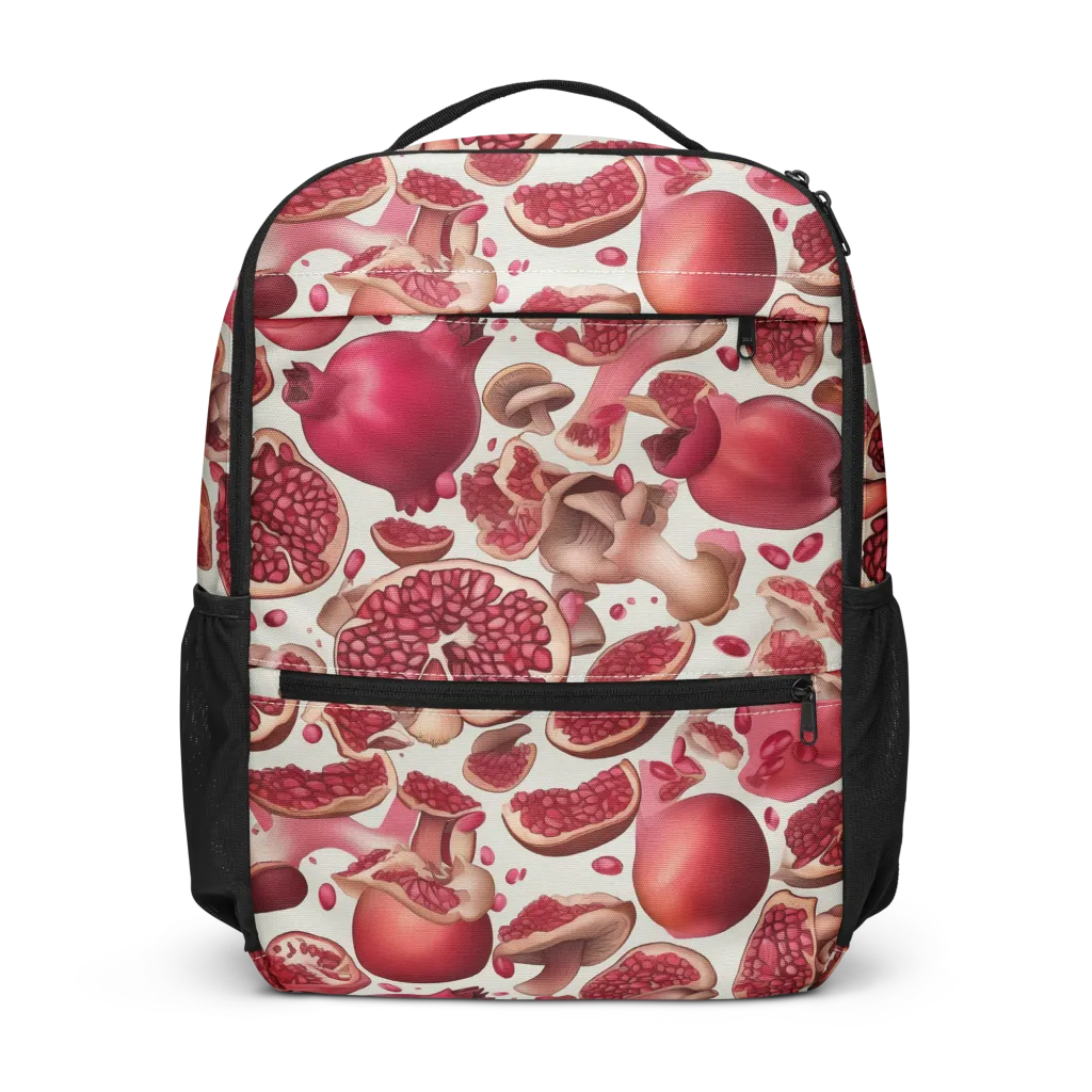Pomegranate Parlor on Utility Backpack — Front