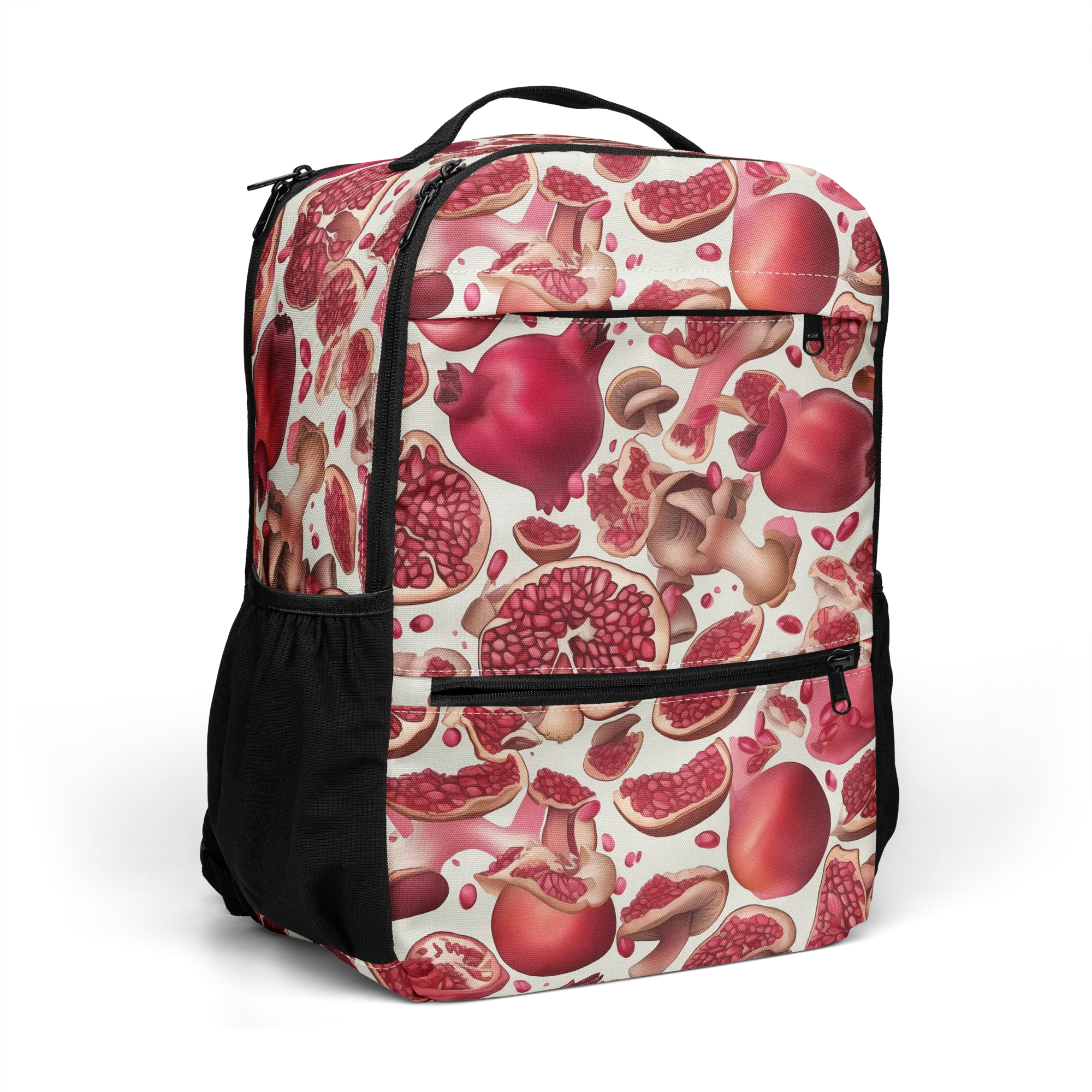 Pomegranate Parlor on Utility Backpack — Right Front