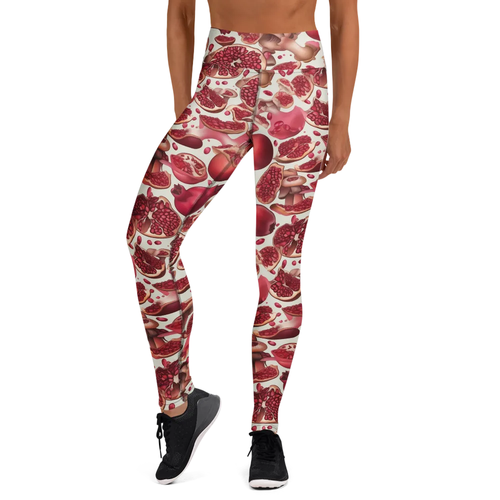 Pomegranate Parlor on Yoga Leggings — Front