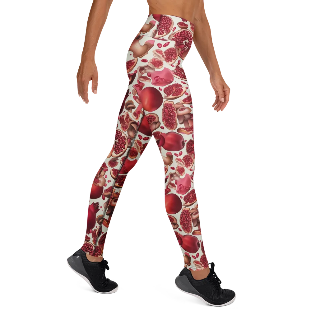 Pomegranate Parlor on Yoga Leggings — Right