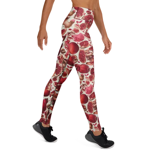 Pomegranate Parlor on a Yoga Leggings
