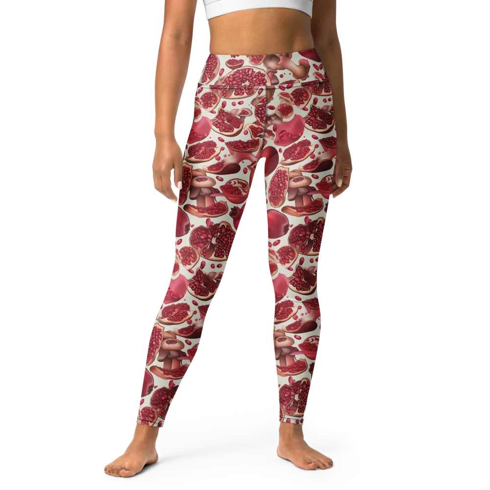 Pomegranate Parlor on Yoga Leggings — Front