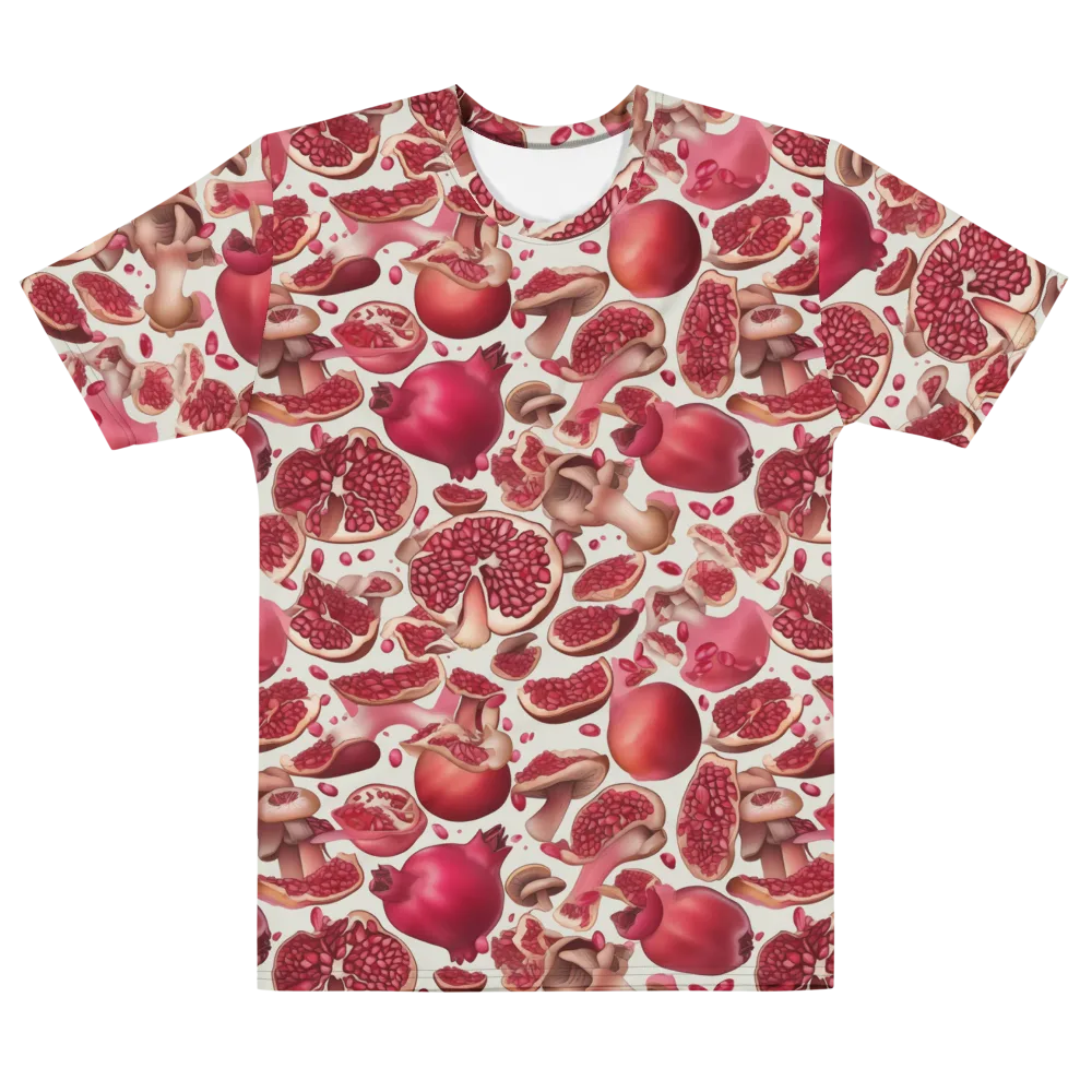 Pomegranate Parlor on Men's Cotton Crew Neck T-Shirt — Front