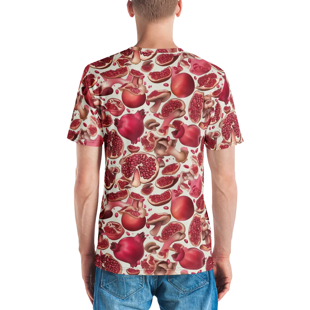 Pomegranate Parlor on Men's Crew Neck T-Shirt — Back