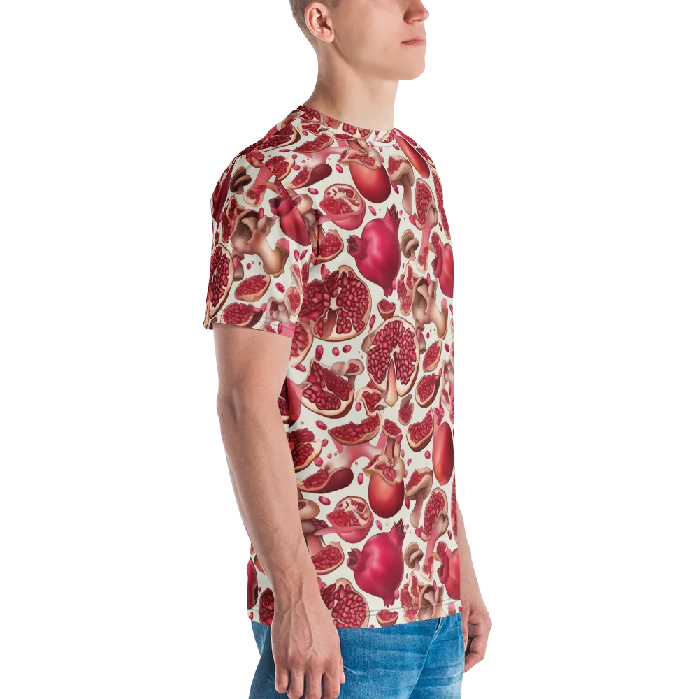 Pomegranate Parlor on Men's Crew Neck T-Shirt — Right