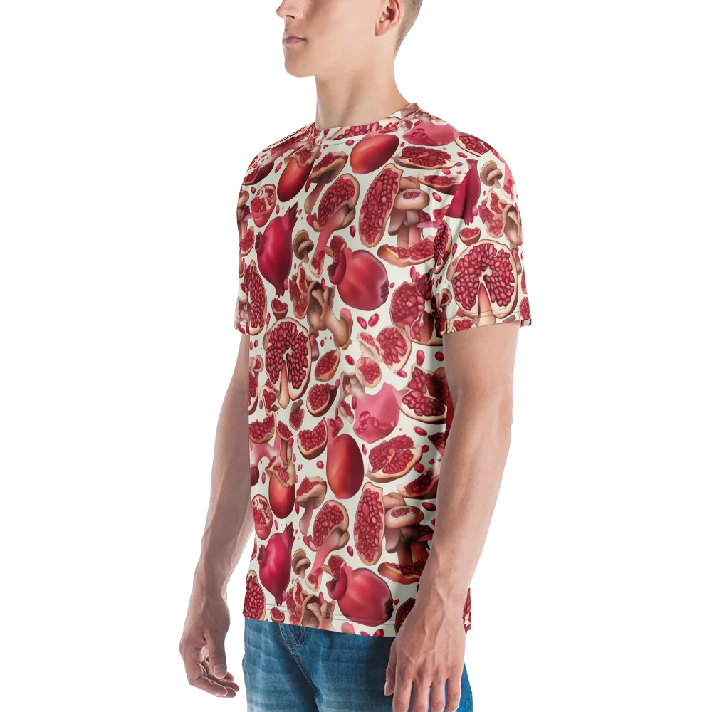 Pomegranate Parlor on Men's Crew Neck T-Shirt — Left