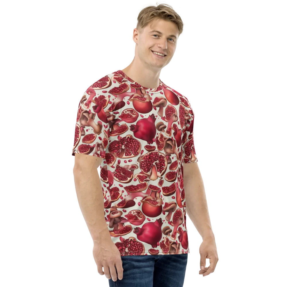 Pomegranate Parlor on Men's Crew Neck T-Shirt — Right