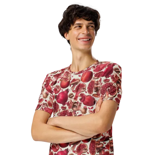 Pomegranate Parlor on a Men's Crew Neck T-Shirt