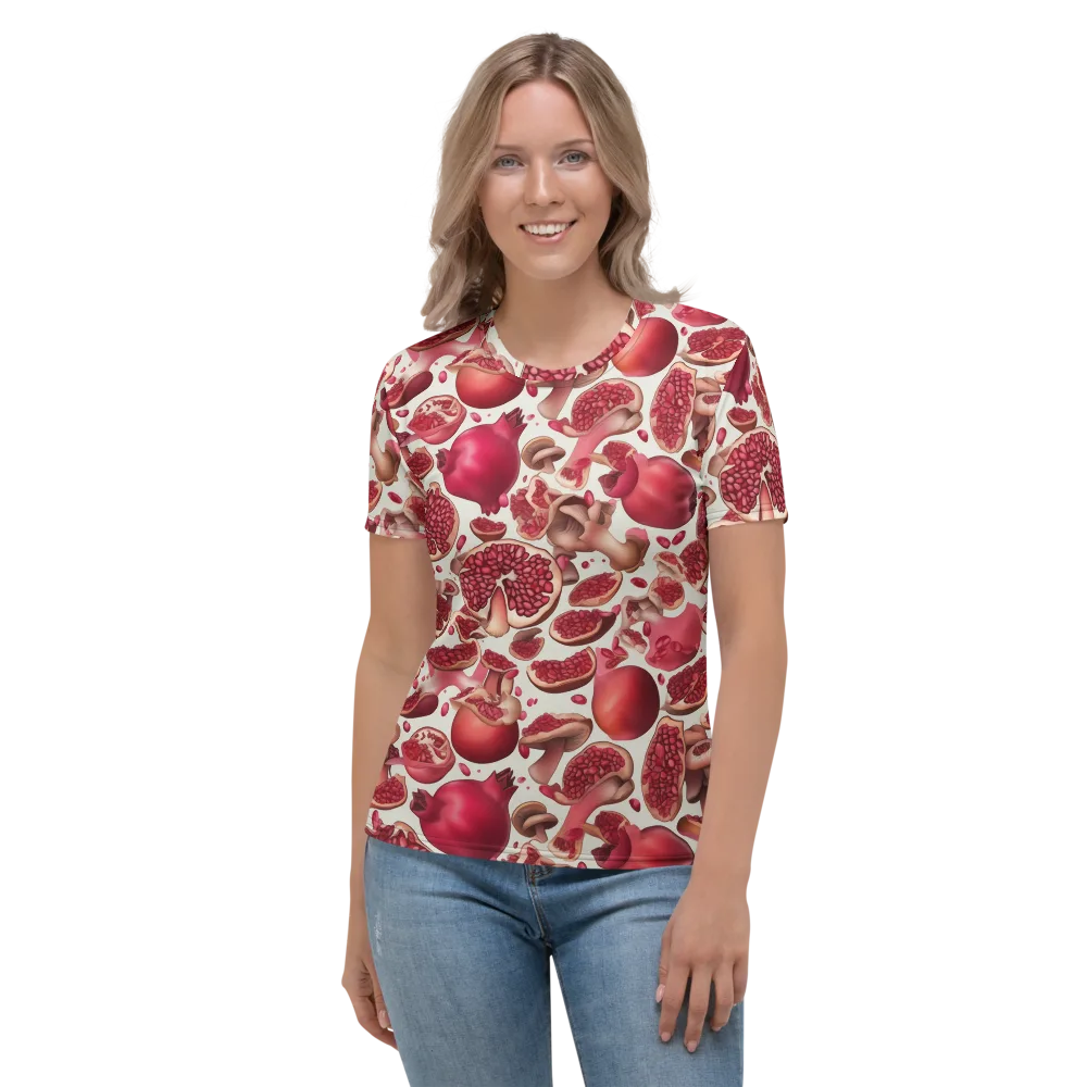 Pomegranate Parlor on Women's Crew Neck T-Shirt — Front