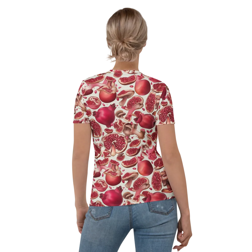 Pomegranate Parlor on Women's Crew Neck T-Shirt — Back