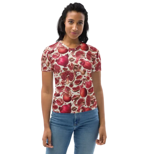 Pomegranate Parlor on a Women's Crew Neck T-Shirt
