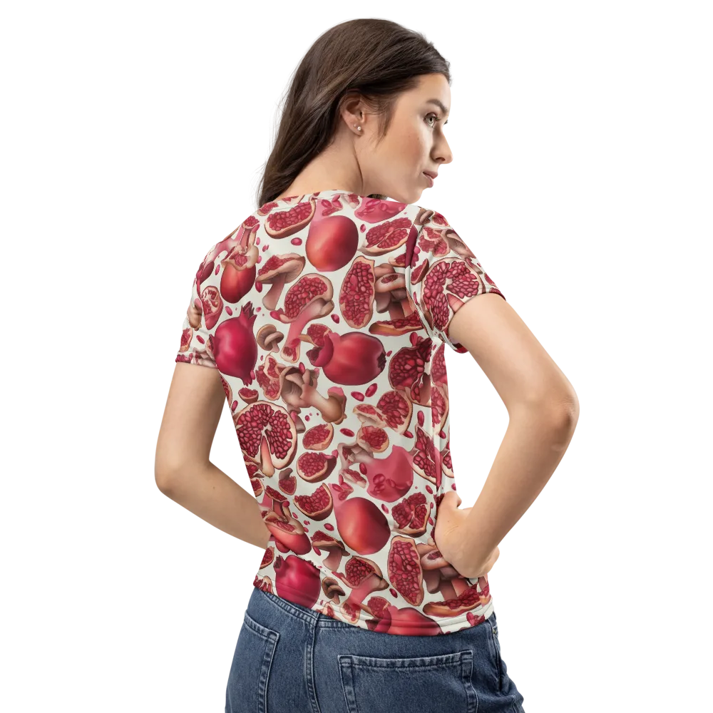 Pomegranate Parlor on Women's Crew Neck T-Shirt — Back