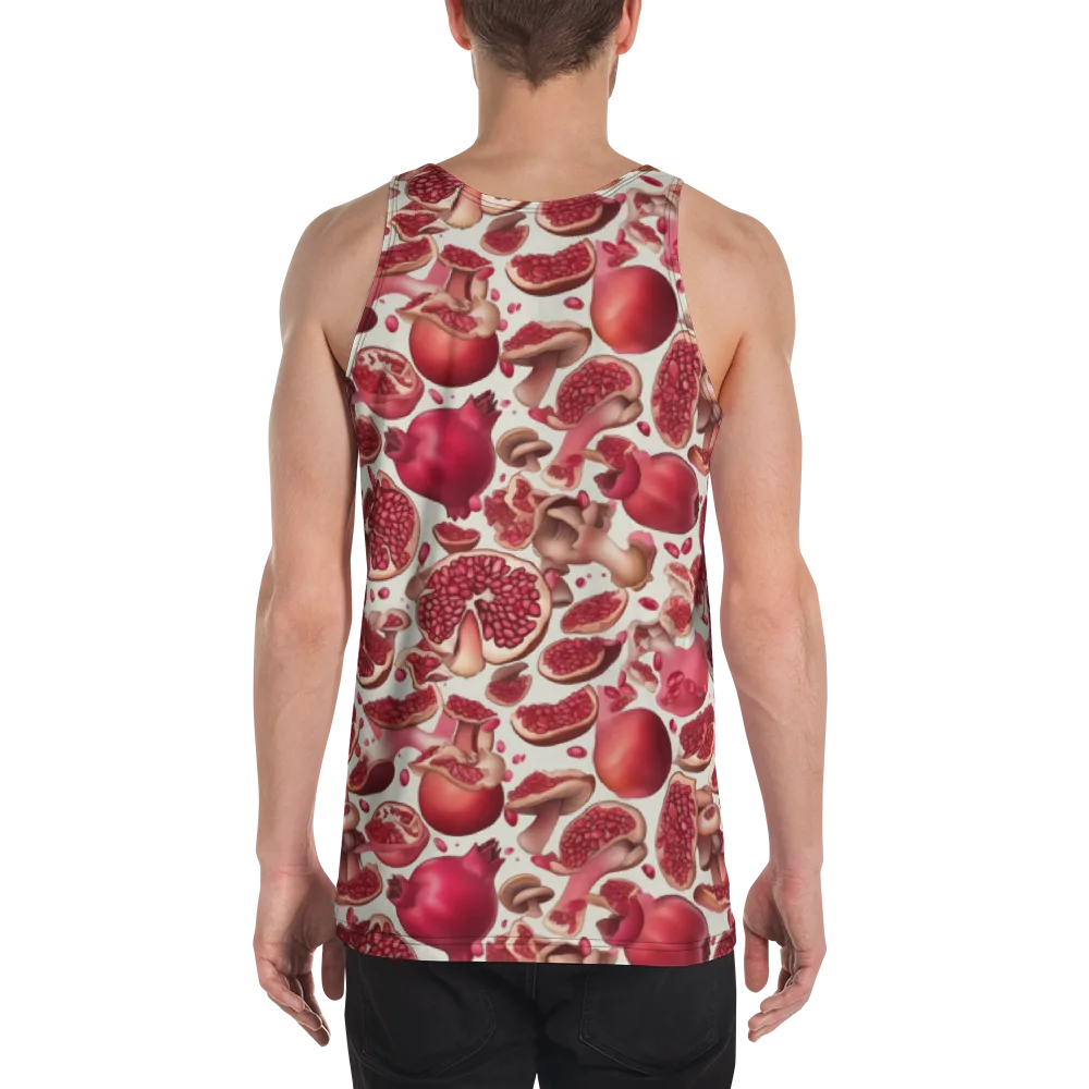 Pomegranate Parlor on Men's Tank Top — Back