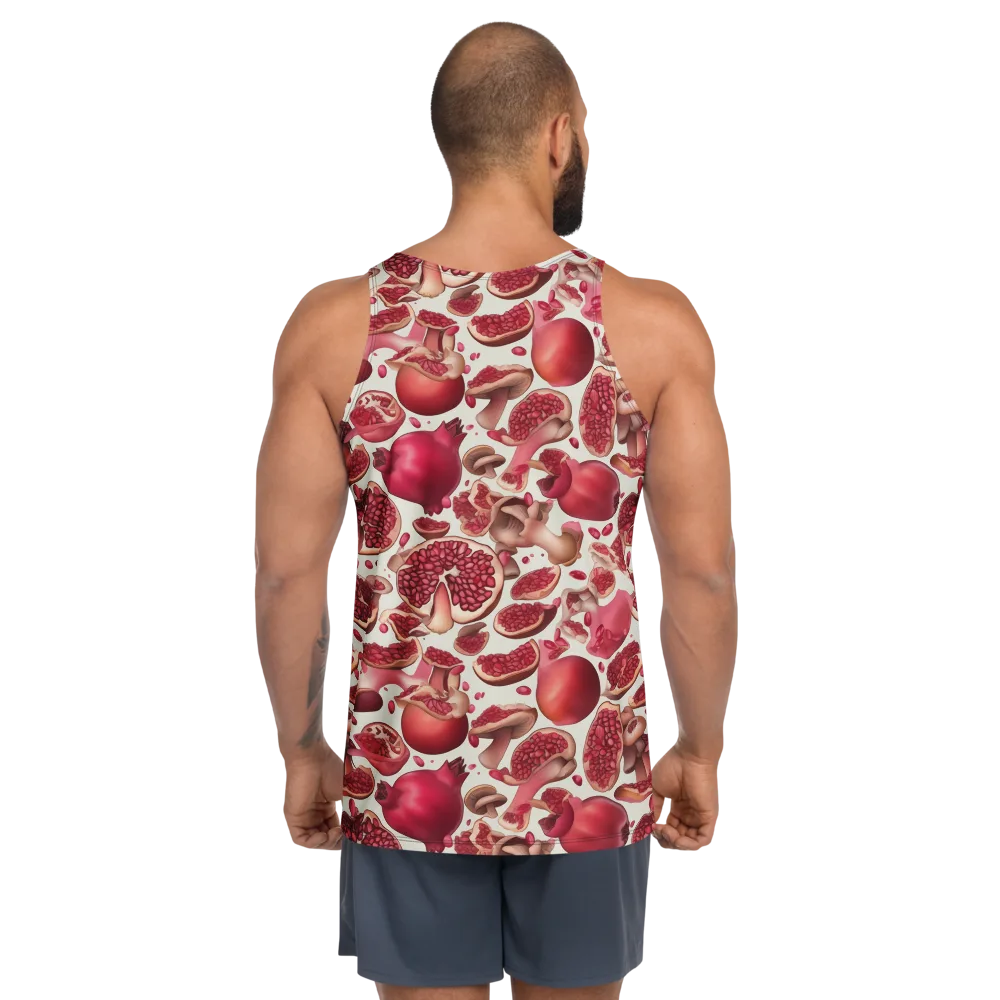 Pomegranate Parlor on Men's Tank Top — Back