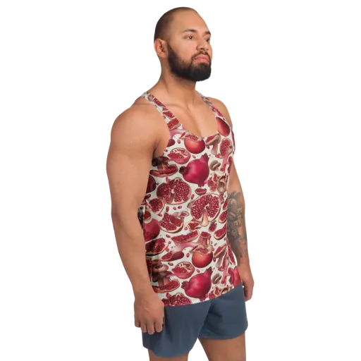 Pomegranate Parlor on a Men's Tank Top