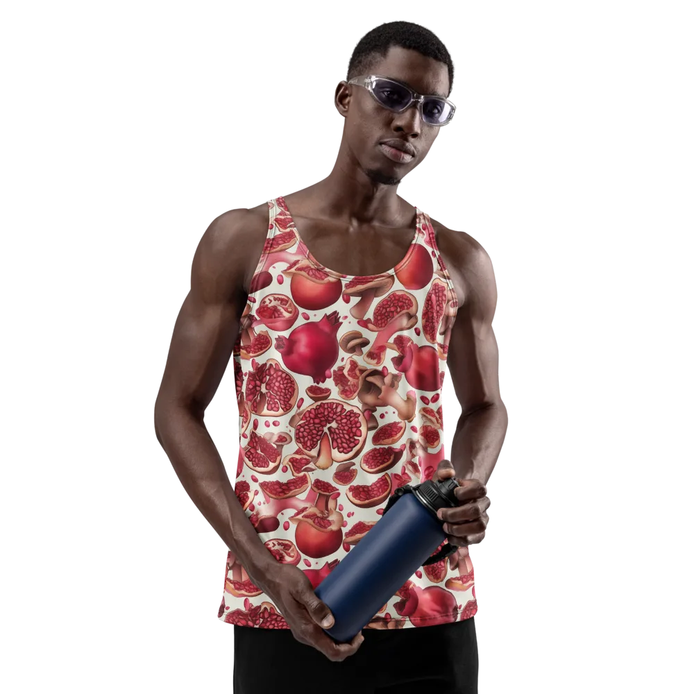 Pomegranate Parlor on Men's Tank Top — Front