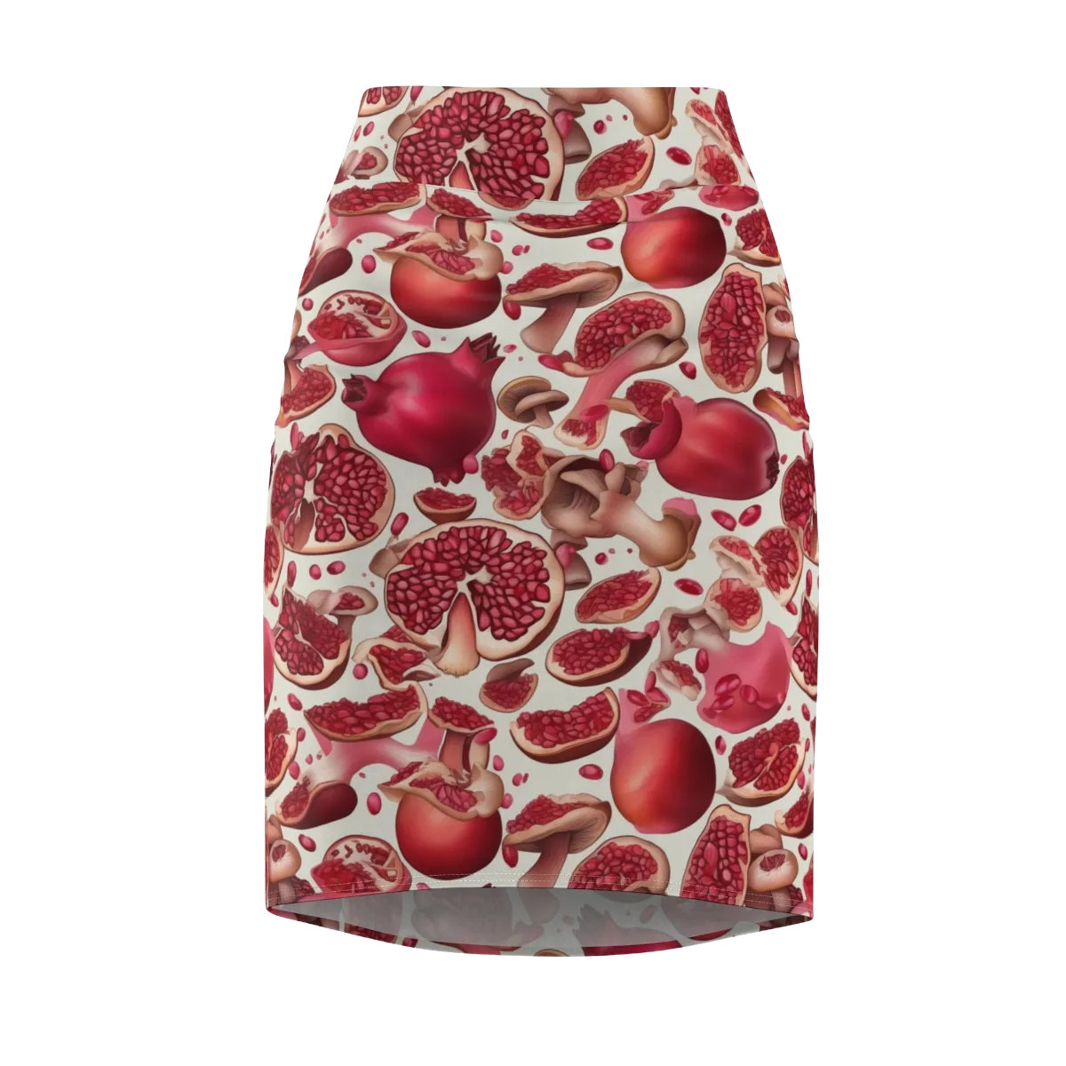 Pomegranate Parlor on Pencil Skirt — Front