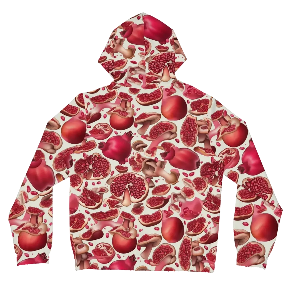 Pomegranate Parlor on Women's Full-Zip Hoodie — Back