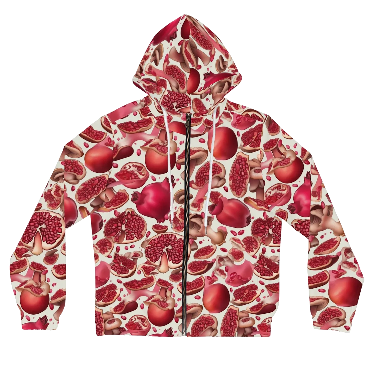 Pomegranate Parlor on Women's Full-Zip Hoodie — Front
