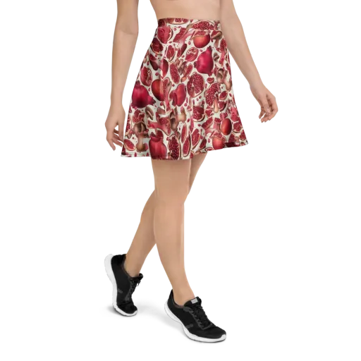 Pomegranate Parlor on a Skater Skirt