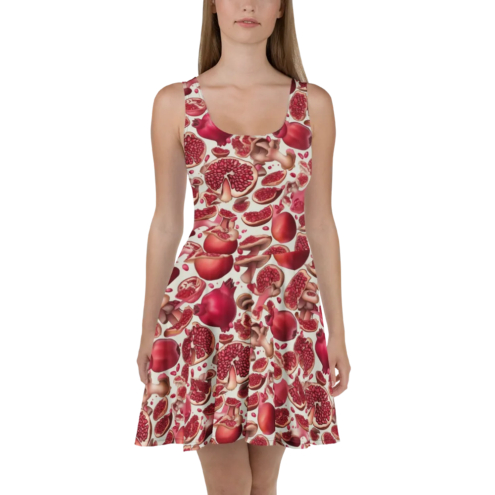 Pomegranate Parlor on Skater Dress — Front