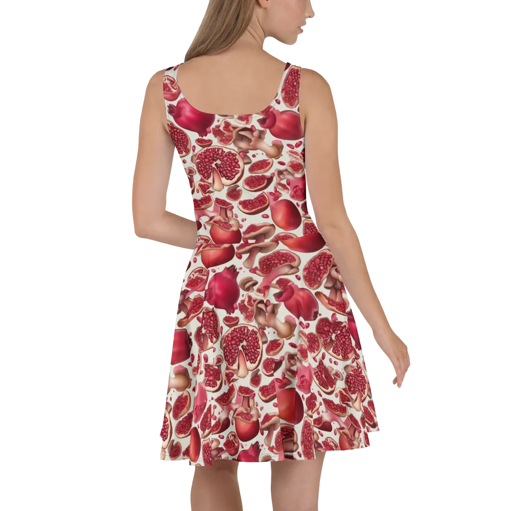 Pomegranate Parlor on Skater Dress — Back