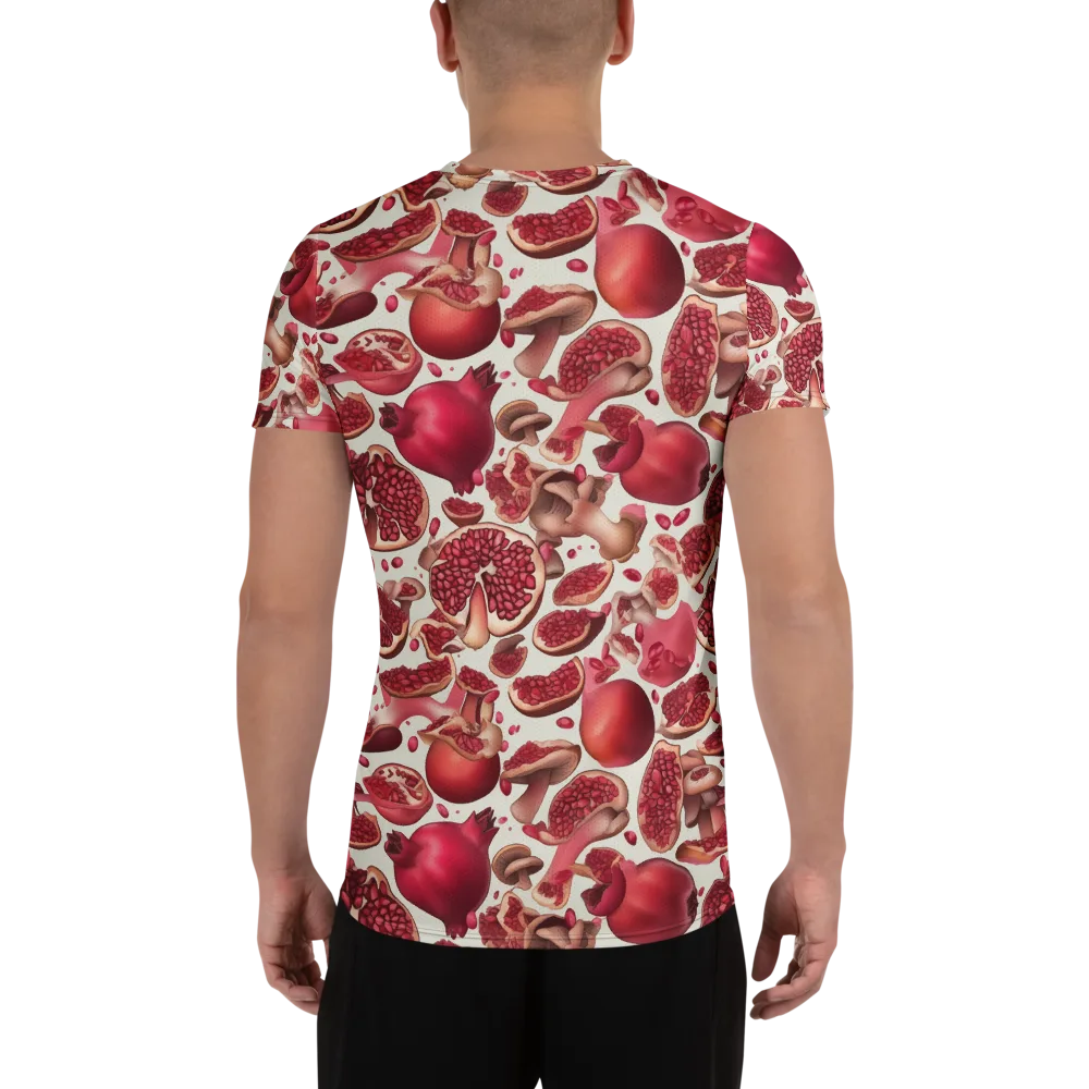 Pomegranate Parlor on Men's Athletic T-Shirt — Back