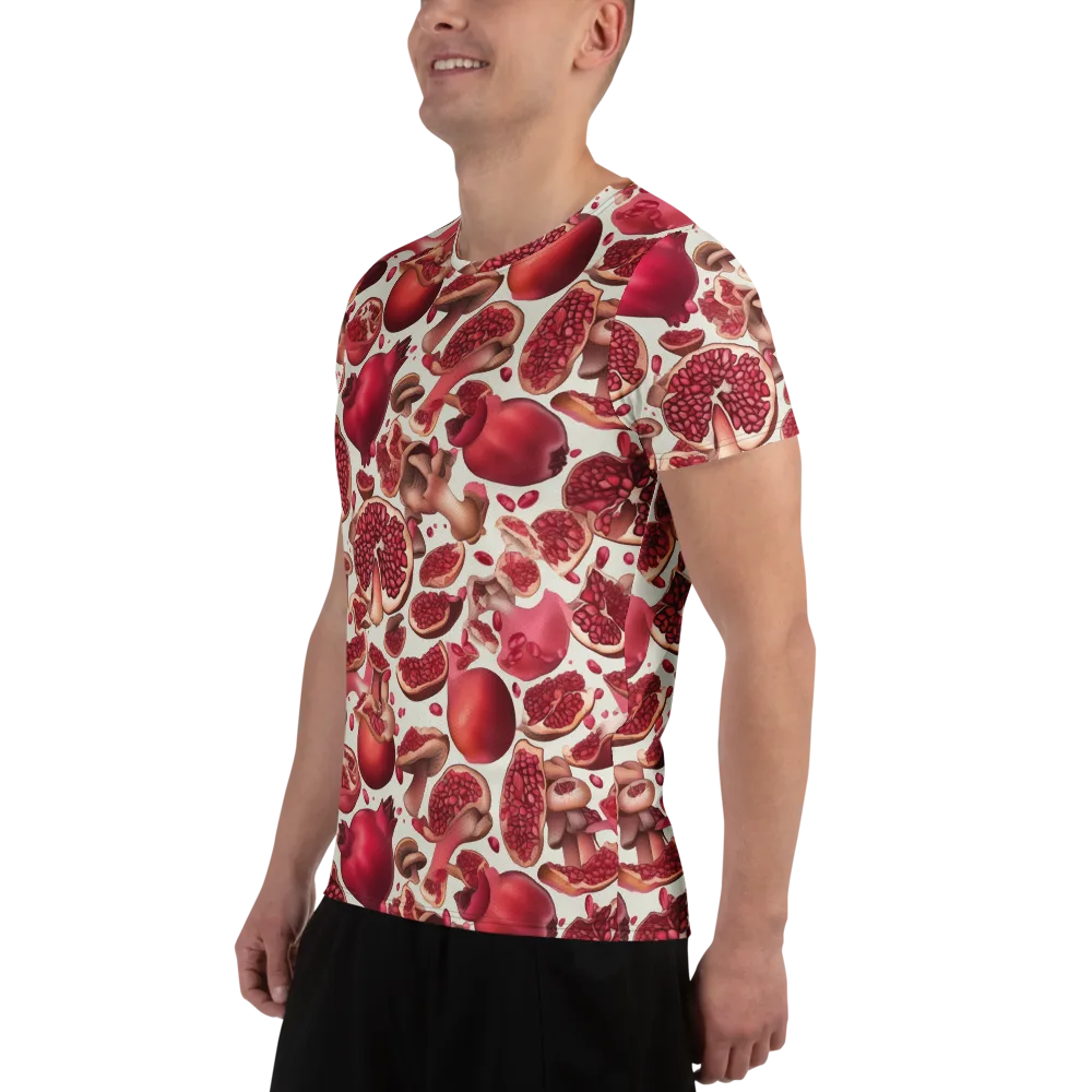 Pomegranate Parlor on Men's Athletic T-Shirt — Left