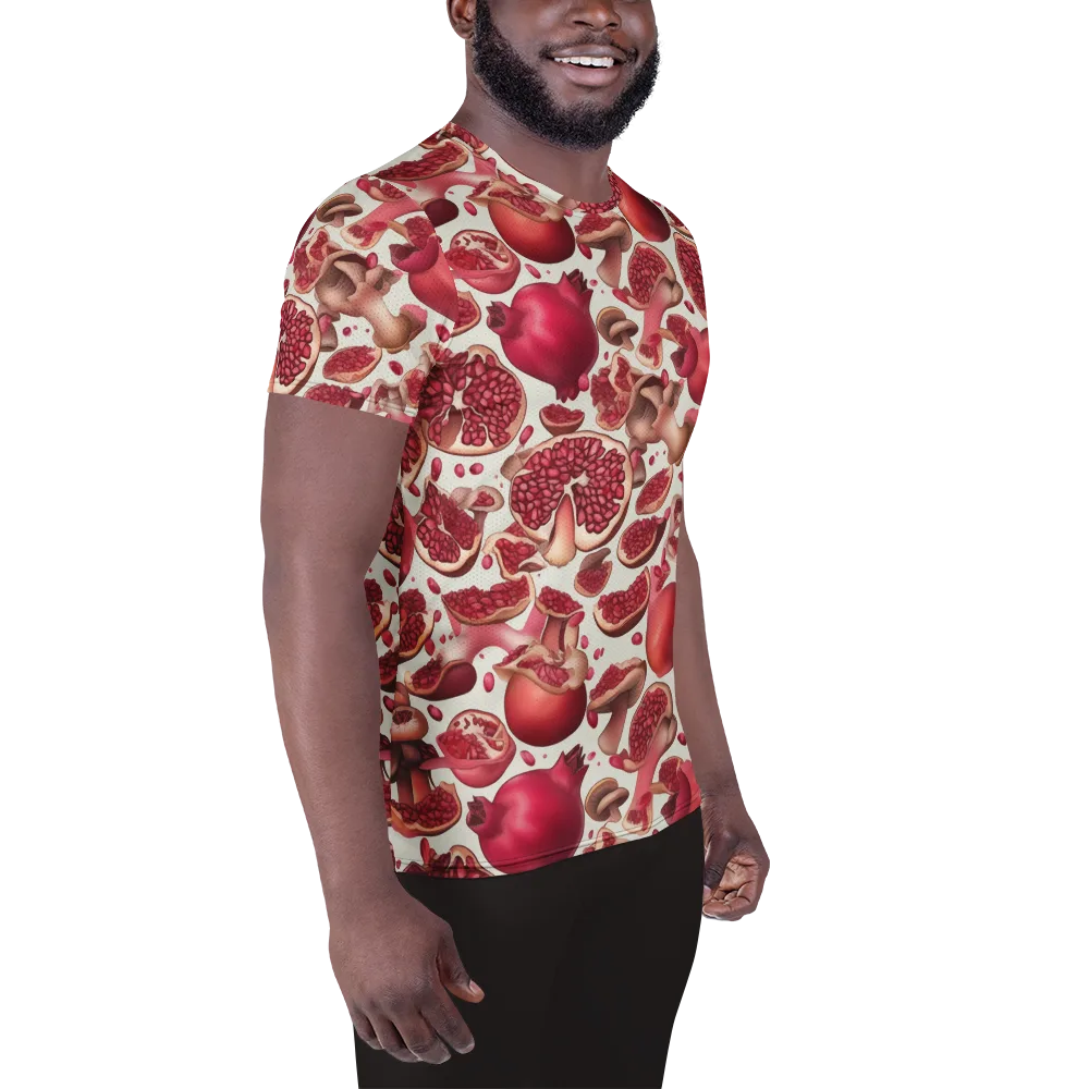 Pomegranate Parlor on Men's Athletic T-Shirt — Right