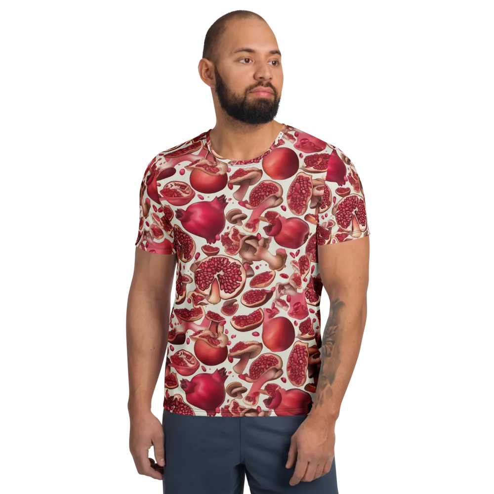 Pomegranate Parlor on Men's Athletic T-Shirt — Front